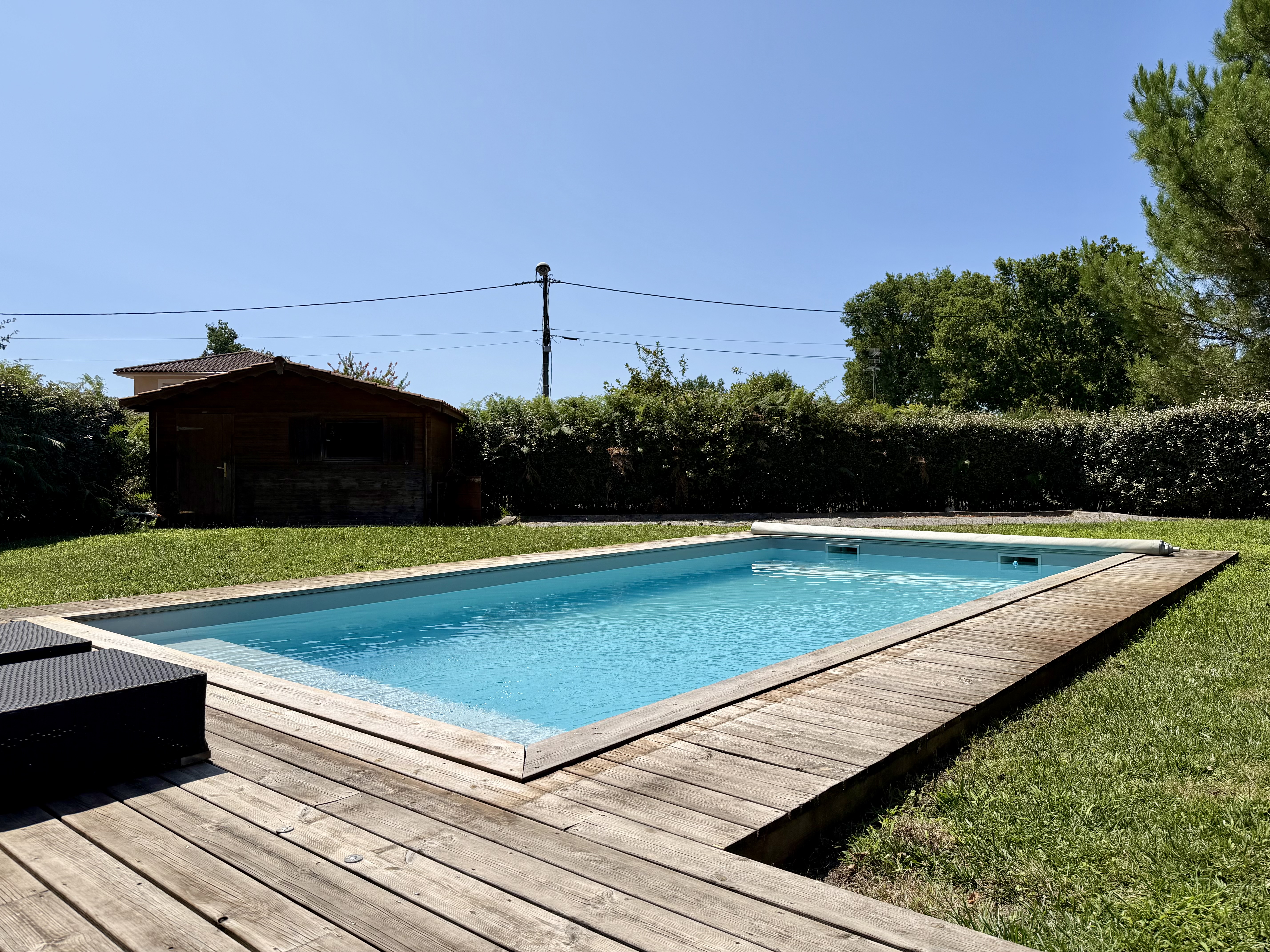 Maison récente à vendre à Lège-Cap-Ferret – piscine, jardin et vie à pied dans le bourg