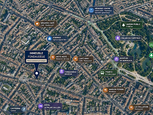 Immeuble en pierre à vendre à Bordeaux Fondaudège – 12 logements à proximité du Jardin Public
