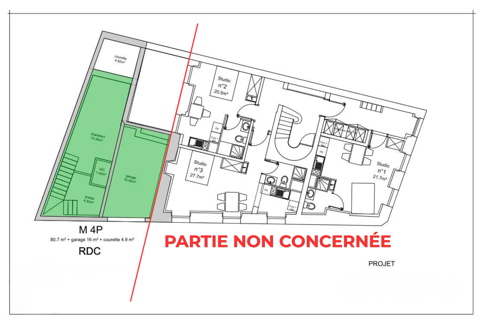 Projet de maison à vendre à Bordeaux Saint-Seurin – parcelle avec potentiel de construction et garage