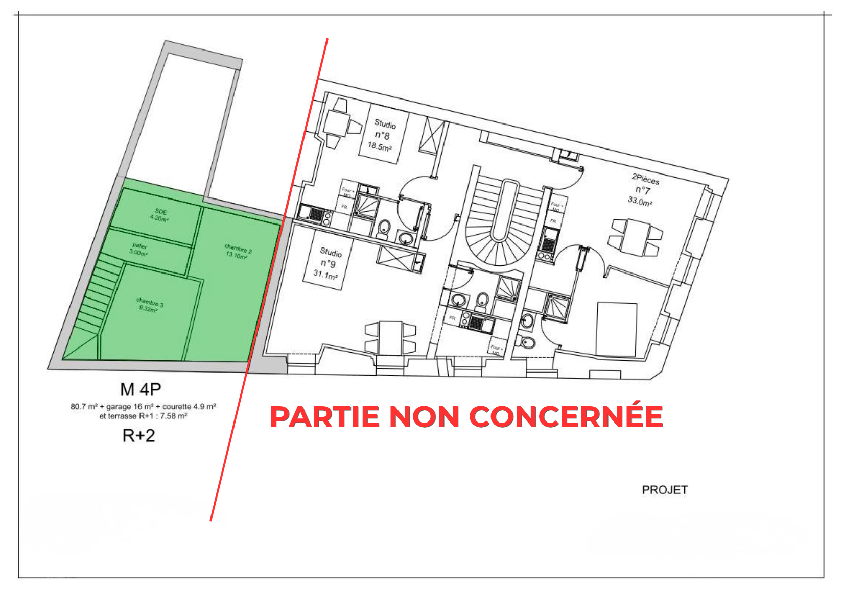 Projet de maison à vendre à Bordeaux Saint-Seurin – parcelle avec potentiel de construction et garage