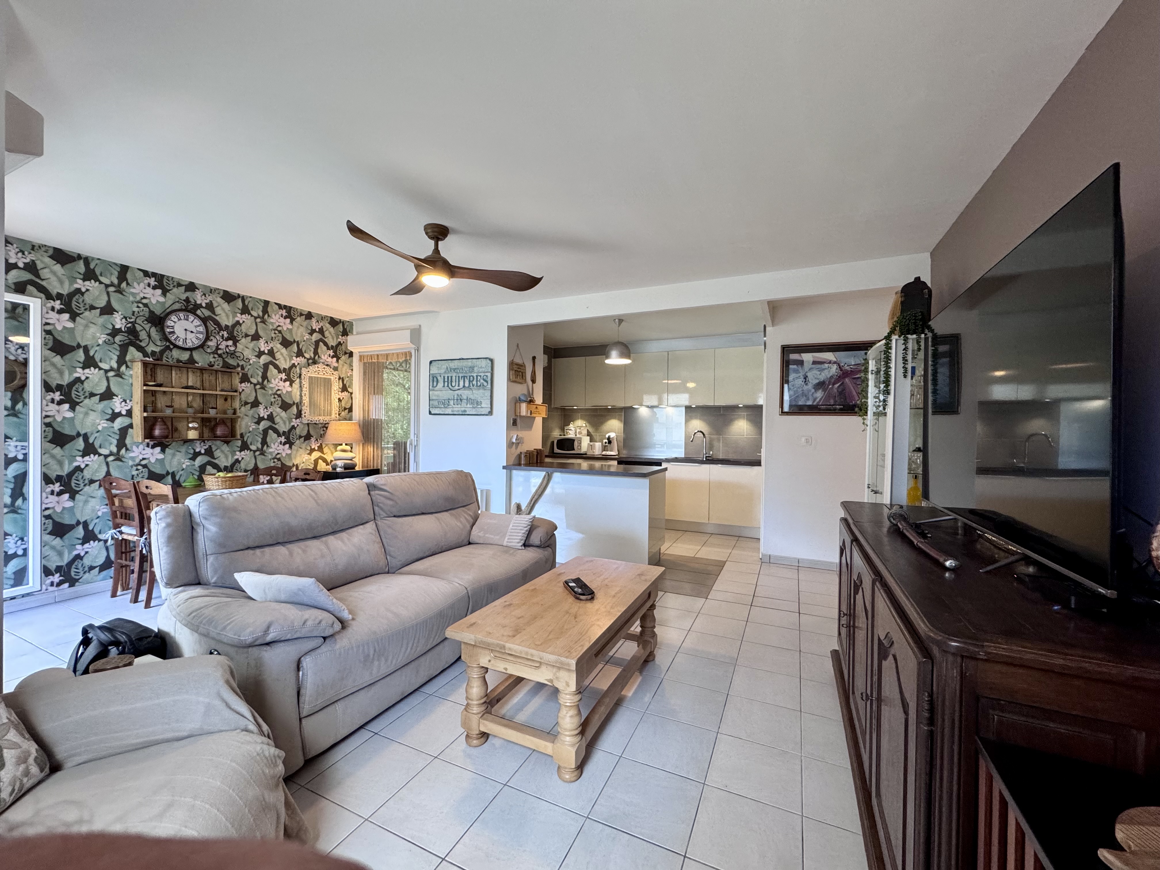 Appartement T3 à vendre à Audenge centre – terrasse ouest et résidence avec piscine
