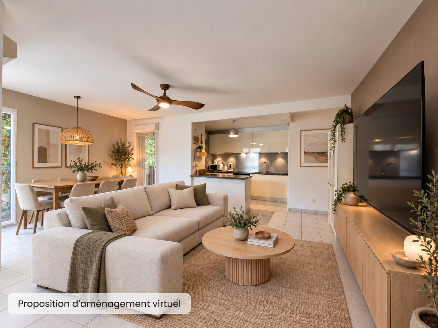 Appartement T3 à vendre à Audenge centre – terrasse ouest et résidence avec piscine