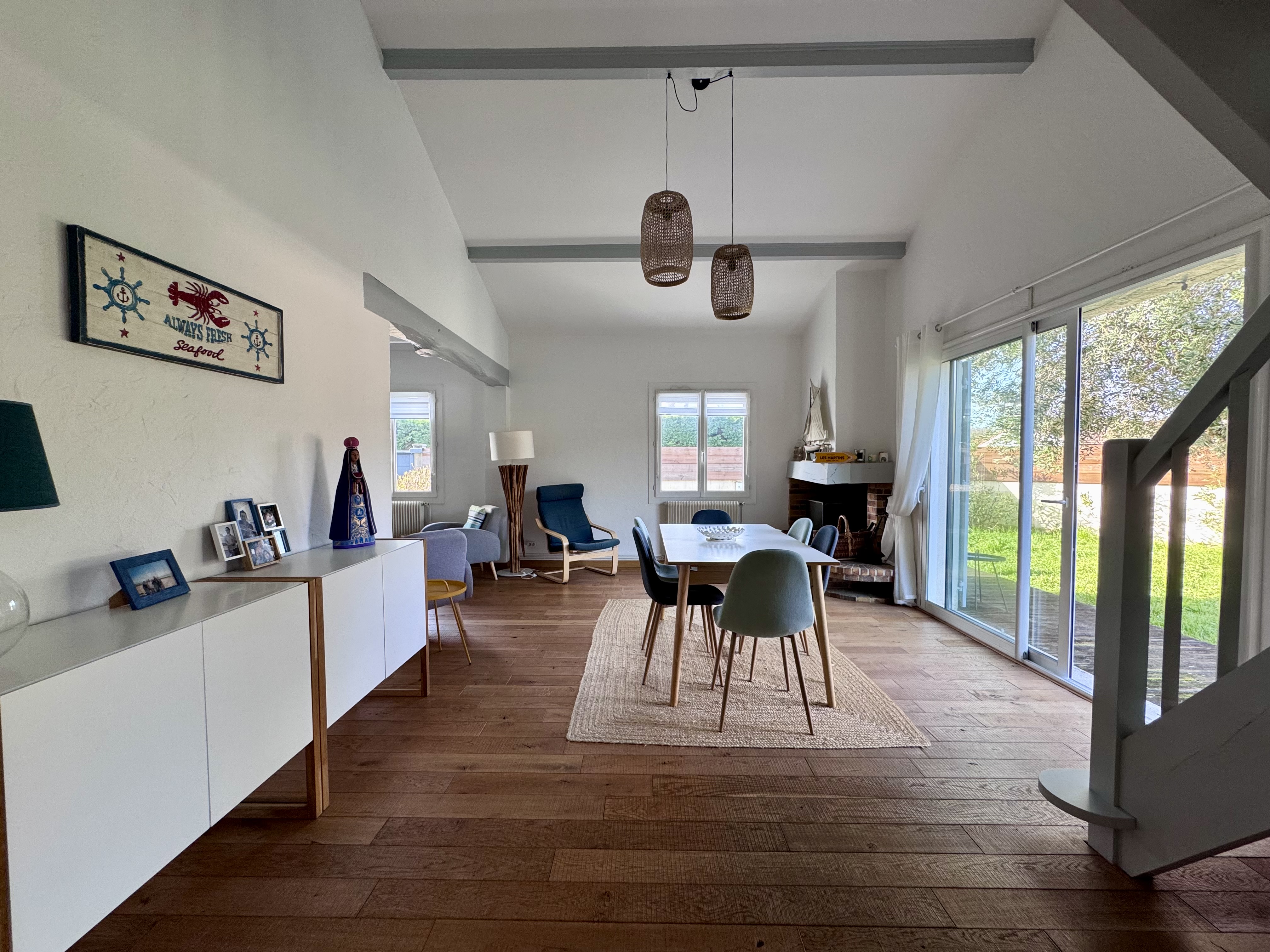 Maison landaise rénovée à vendre à Lanton – piscine chauffée et jardin arboré sans vis-à-vis
