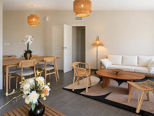 Appartement T3 à vendre à Lanton Cassy – grande terrasse couverte et jardin à 400 m de la plage - Lot 002