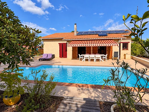 Maison de plain-pied à vendre à Andernos-les-Bains – piscine et jardin dans le quartier des Bruyères