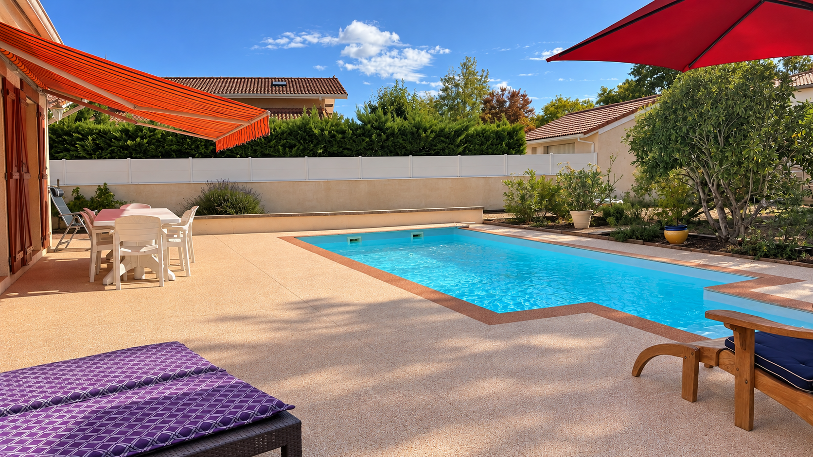 Maison de plain-pied à vendre à Andernos-les-Bains – piscine et jardin dans le quartier des Bruyères