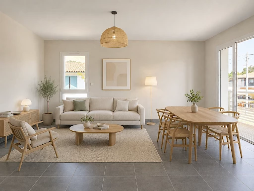 Appartement T3 à vendre à Lanton Cassy – terrasse et stationnement à quelques minutes de la plage - Lot 106