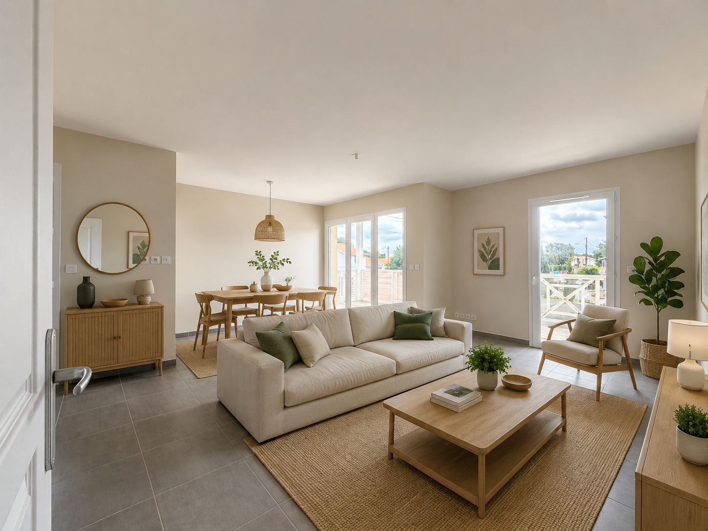 Appartement T3 à vendre à Lanton Cassy – grande terrasse de 37 m² et plage à pied - Lot 107