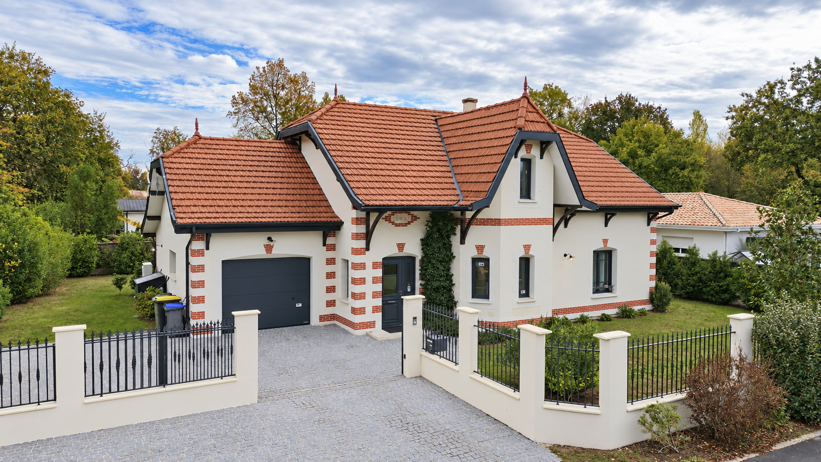 Maison d'inspiration arcachonnaise à vendre à Audenge – Piscine, matériaux nobles et prestations haut de gamme